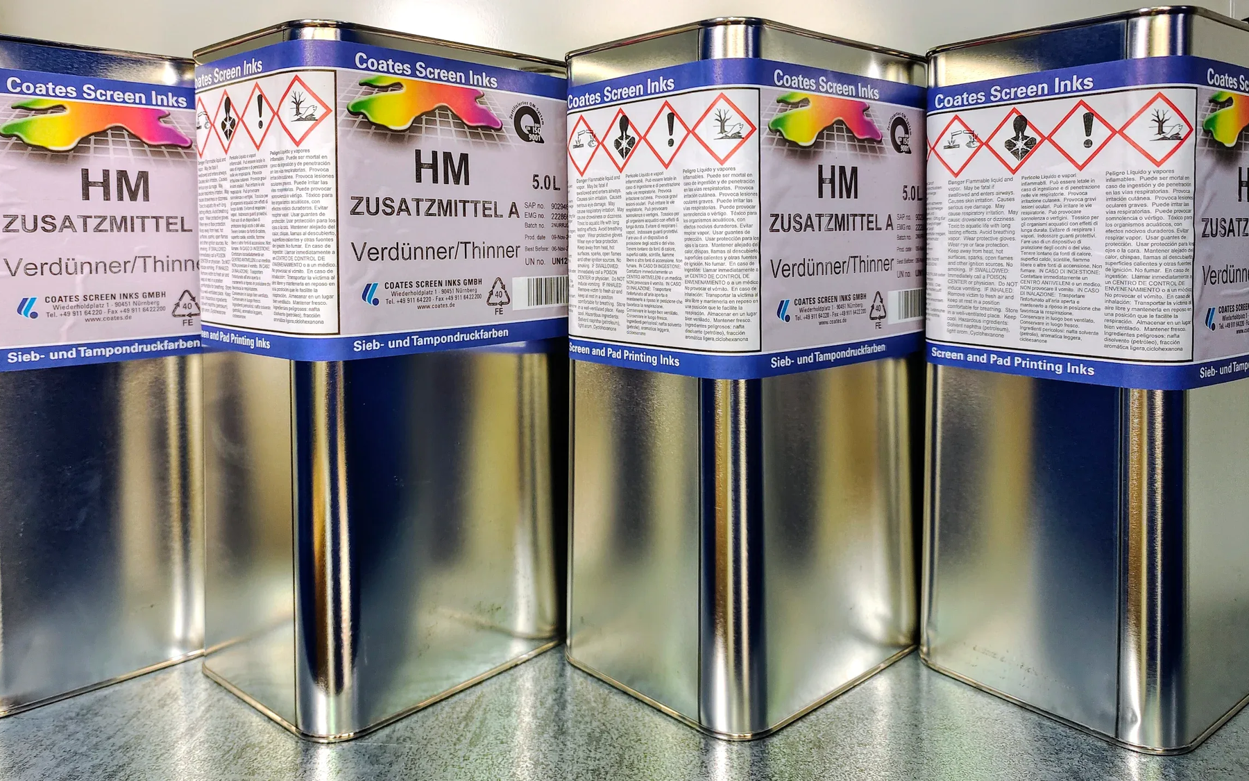 Tss tampondruck service schweiz hilfsmittel tampondruck coates screen inks siebdruckfarben tampondruckfarben verduenner